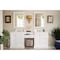 James Martin Vanities De Soto 82in Double Vanity Set, Bright White w/ 3 CM White Zeus Quartz Top 825-V82-BW-DU-WZ - alternate 4